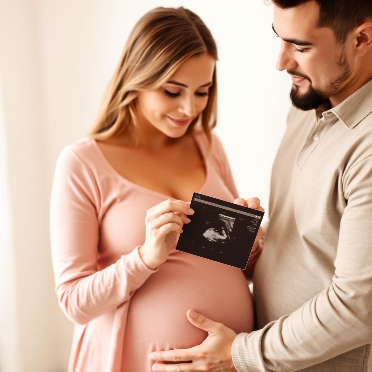 Aanstaande ouders delen samen een bijzonder pretecho-moment op onze locatie in Bergen op Zoom